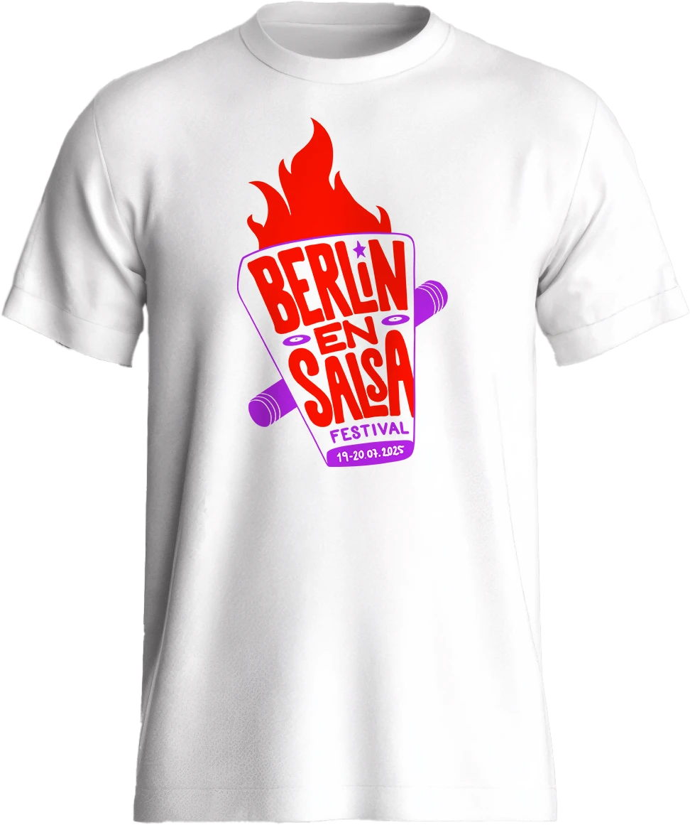 Berlin en Salsa white t-shirt